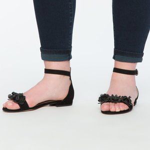 Eloquii Darcy Floral Ankle Strap Sandal